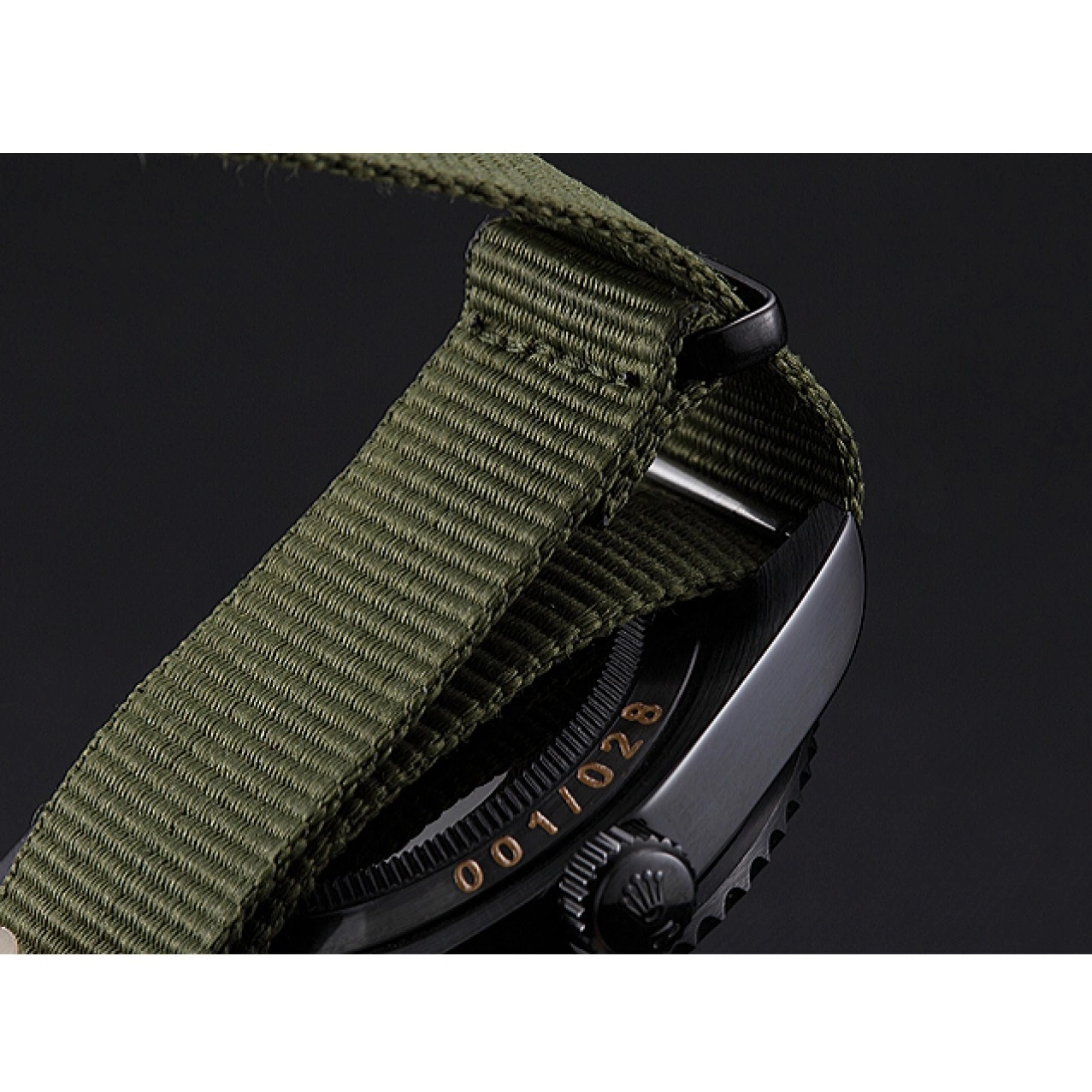 AAA replica watch Rolex 621995 Stealth Olive Submariner 0821